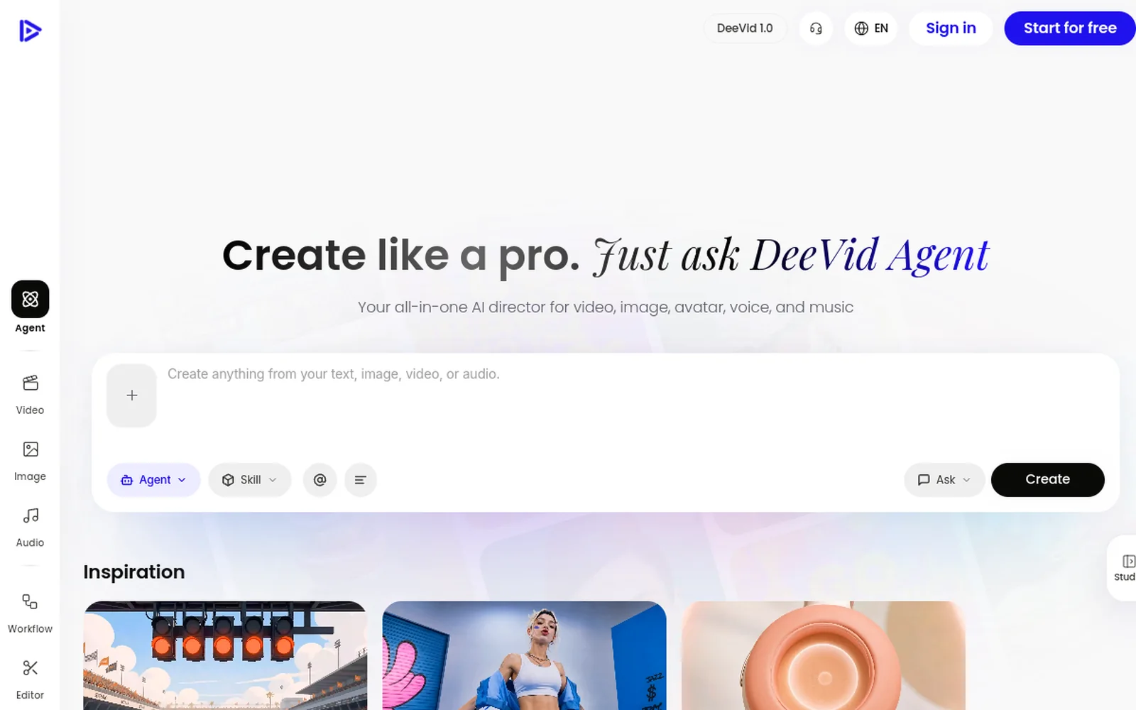 Deevid AI image-to-video feature